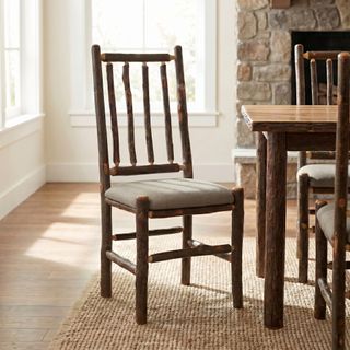 Hickory Bistro Spoke Back Side Chair - Cinnamon Seat