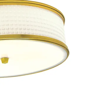 Prism 16.75'' Wide 3-Light Flush Mount - Satin Brass 4