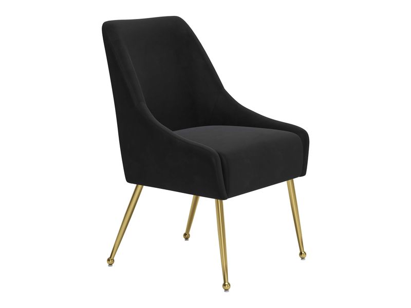 Maxine Dining Chair Black & Gold 7