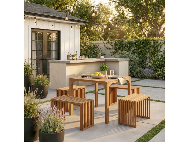 Riviera Extendable Dining Table Natural 2