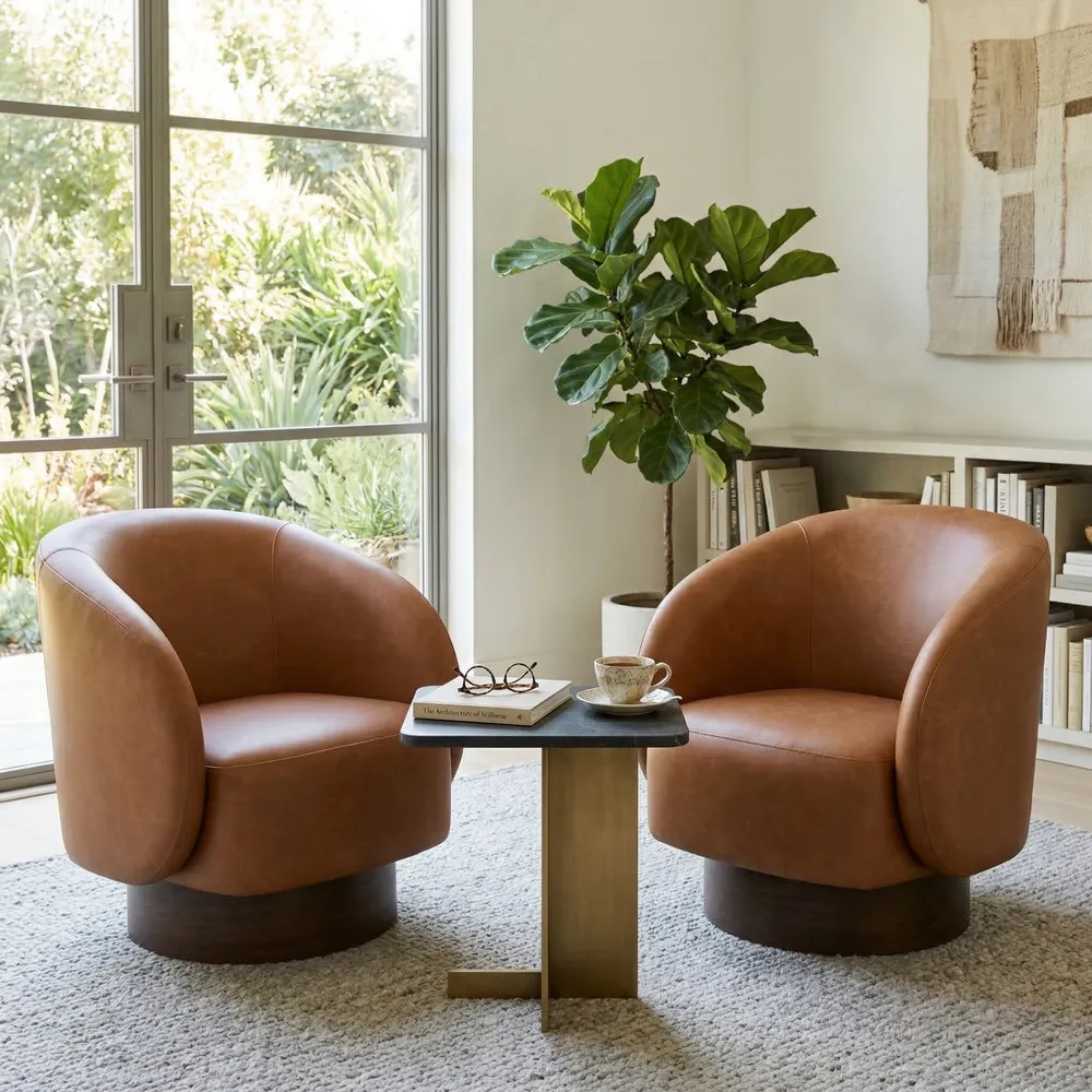 LEOWICK BROWN CHAIR 33 (IN)