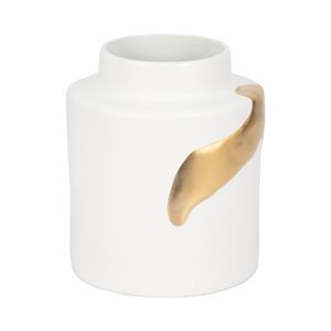 JUNEROSE WHITE VASE 10 (IN) 4