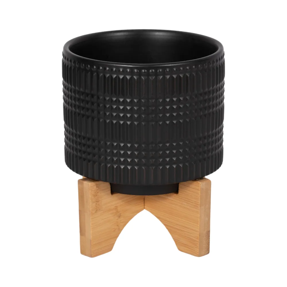 LYNNWELL BLACK PLANTER 5 (IN)