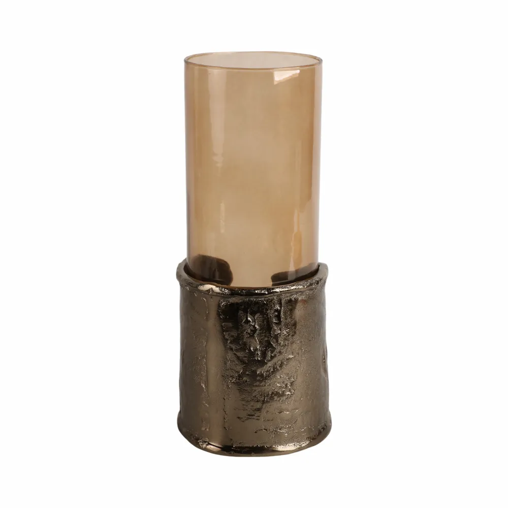 BAXTERMILL BROWN CANDLE HOLDER 15 (IN)