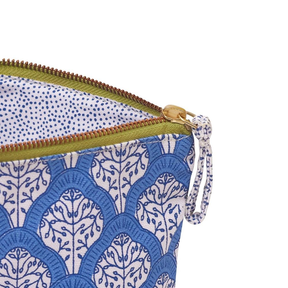 Fifer Blue Medium Essential Canvas Pouch