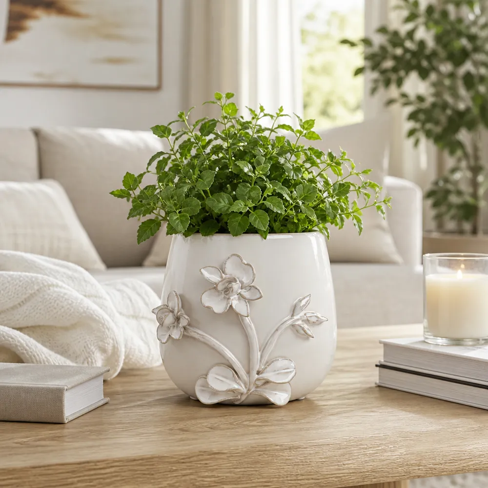 VINSONRUN IVORY PLANTER 6 (IN)