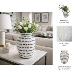 HACKETTBURN BLUE VASE 13 (IN) 11