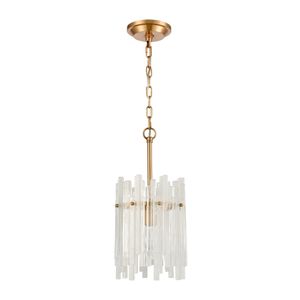 Brinicle 8'' Wide 1-Light Mini Pendant - Aged Brass 2