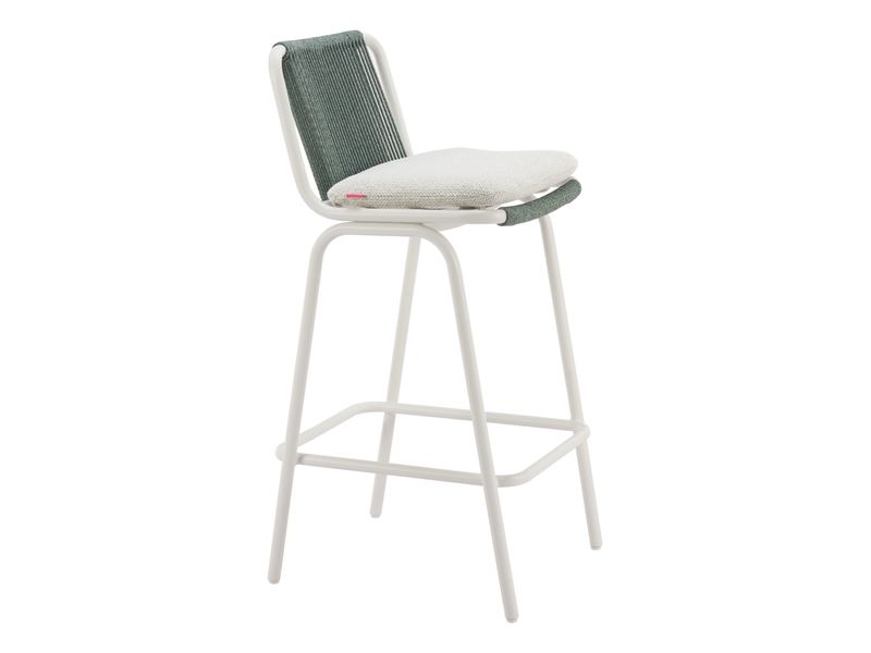 Luft Barstool White & Green 7