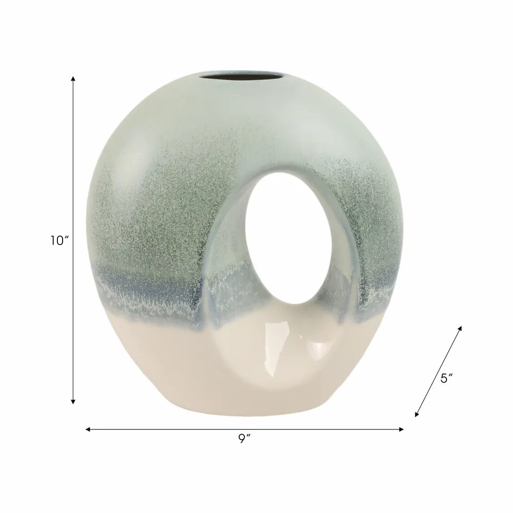 CHLOEOAK BLUE VASE 10 (IN)