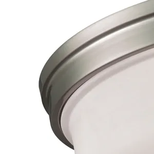 Casual Mission 13'' Wide 3-Light Flush Mount - Brushed Nickel 3