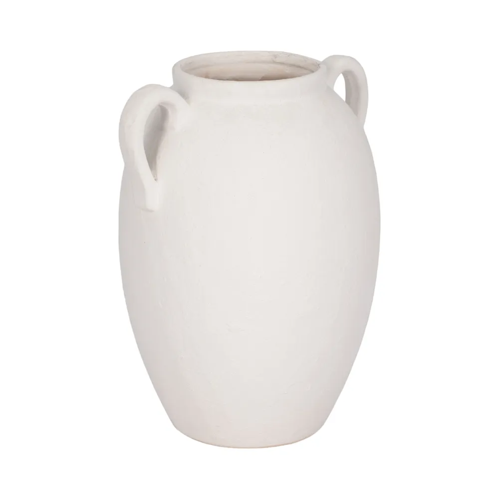 LAYLAFORD WHITE VASE 10 (IN)