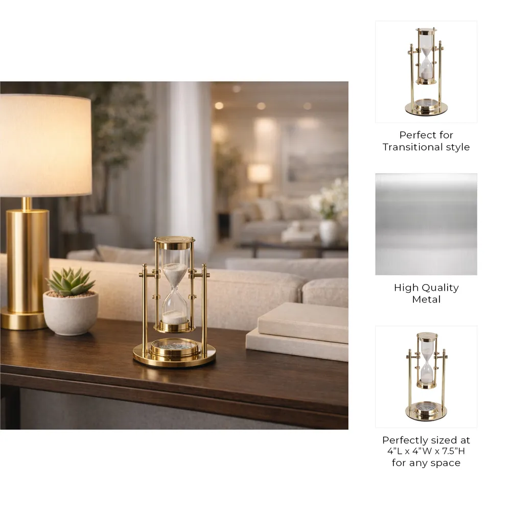 ESSEXHOLM GOLD HOURGLASS 8 (IN)
