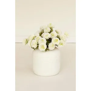 Bundle of 7 Artificial White Ball Dahlias 1