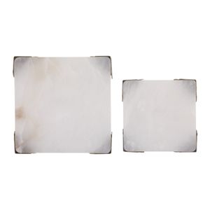 JANEVIEW SET OF 2 WHITE TRAY 2 (IN) 5