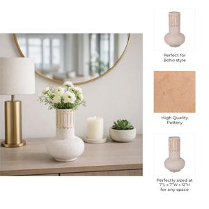 ARLENMILL IVORY VASE 12 (IN) 9