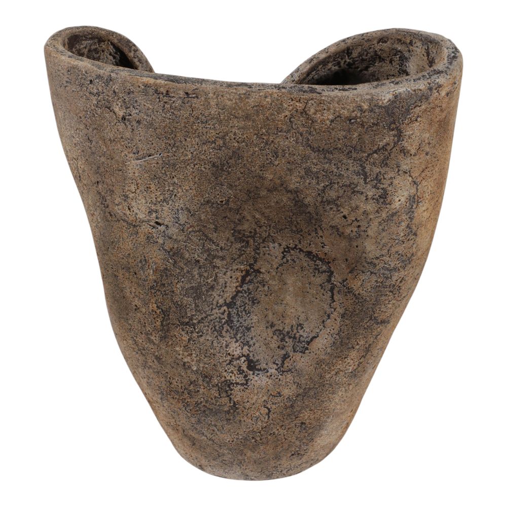 RUSHBROOK BROWN VASE 14 (IN)