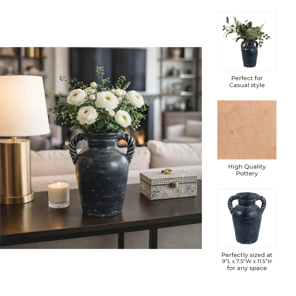 CLOVERWIND BLUE VASE 12 (IN)