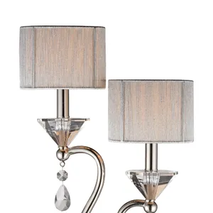 Krystal 23.5'' High 2-Light Table Lamp - Polished Nickel 3