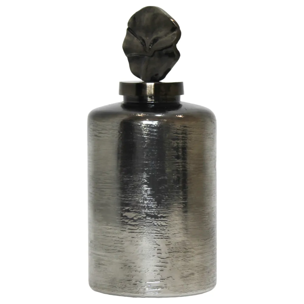 LANEWIND GRAY GLASS VASE 16 (IN)
