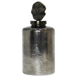 LANEWIND GRAY GLASS VASE 16 (IN) 3