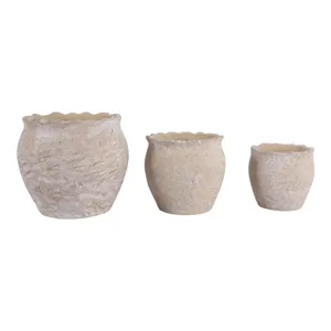 CORWINWORTH SET OF 3 BROWN PLANTER 8 (IN) 4
