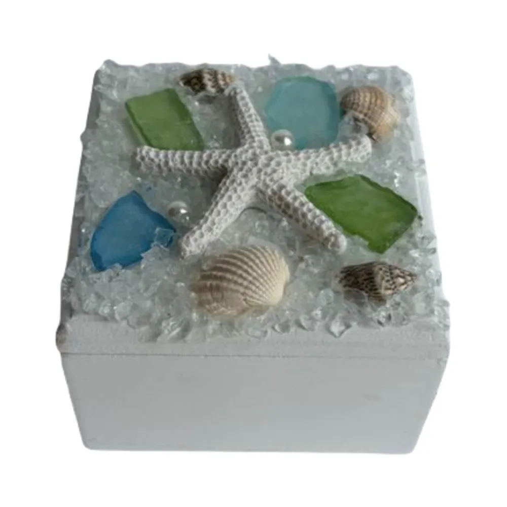 3" NAUTICAL BOX WITH STARFISH
