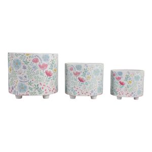 CALTONCROSS SET OF 3 BLUE PLANTER 11 (IN) 1