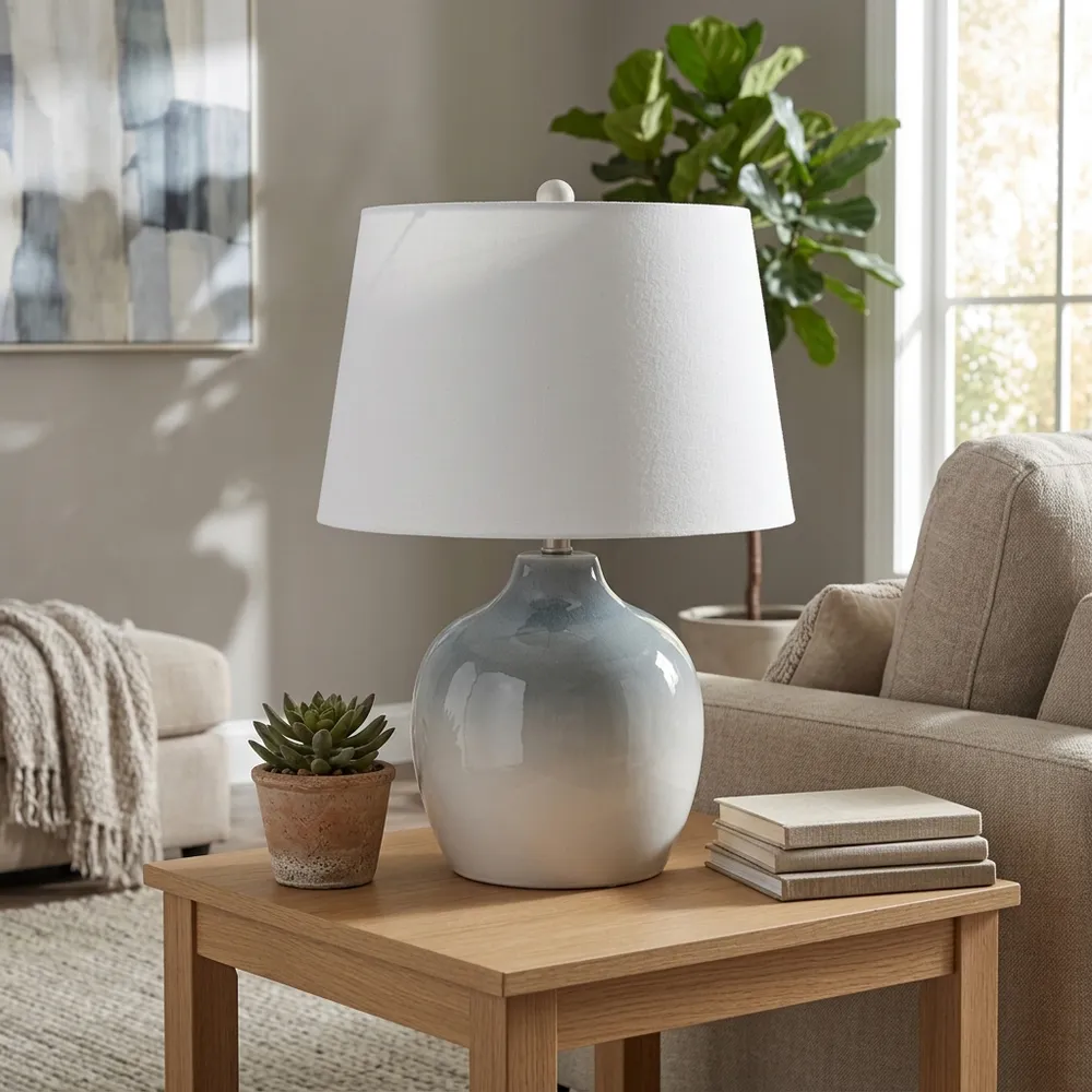 NASHHAM BLUE LAMP 27 (IN)