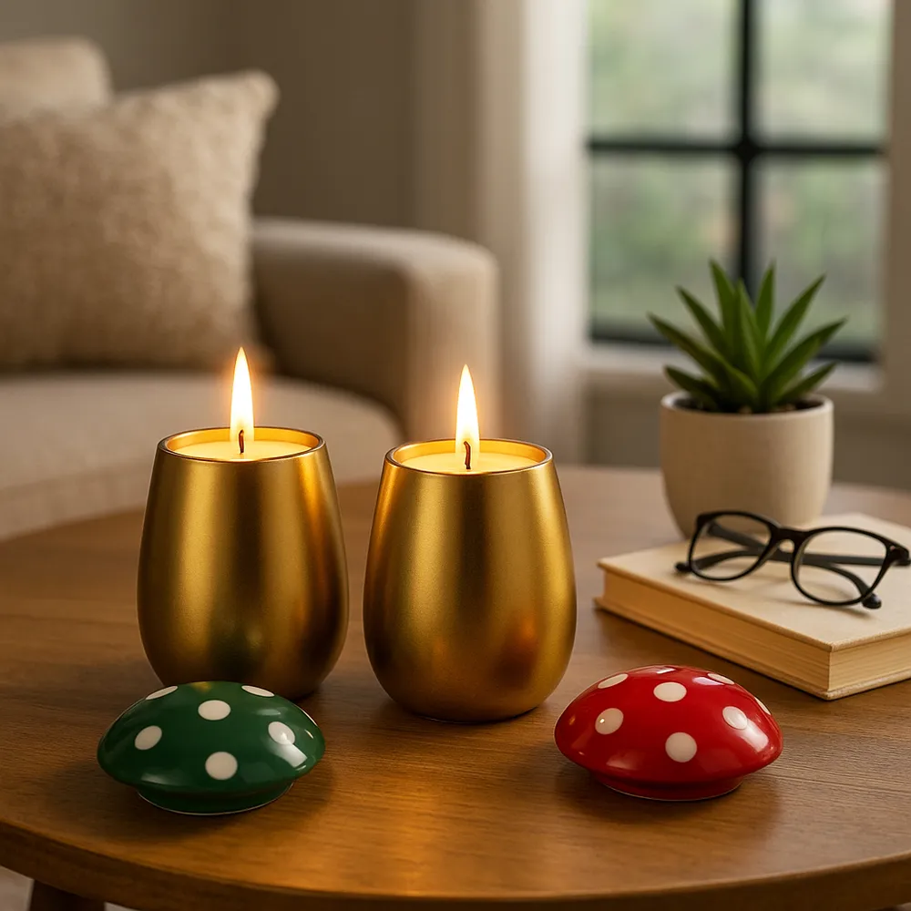 LINDENPARK SET OF 2 SANTAL SPRUCE CANDLE 5 (IN)