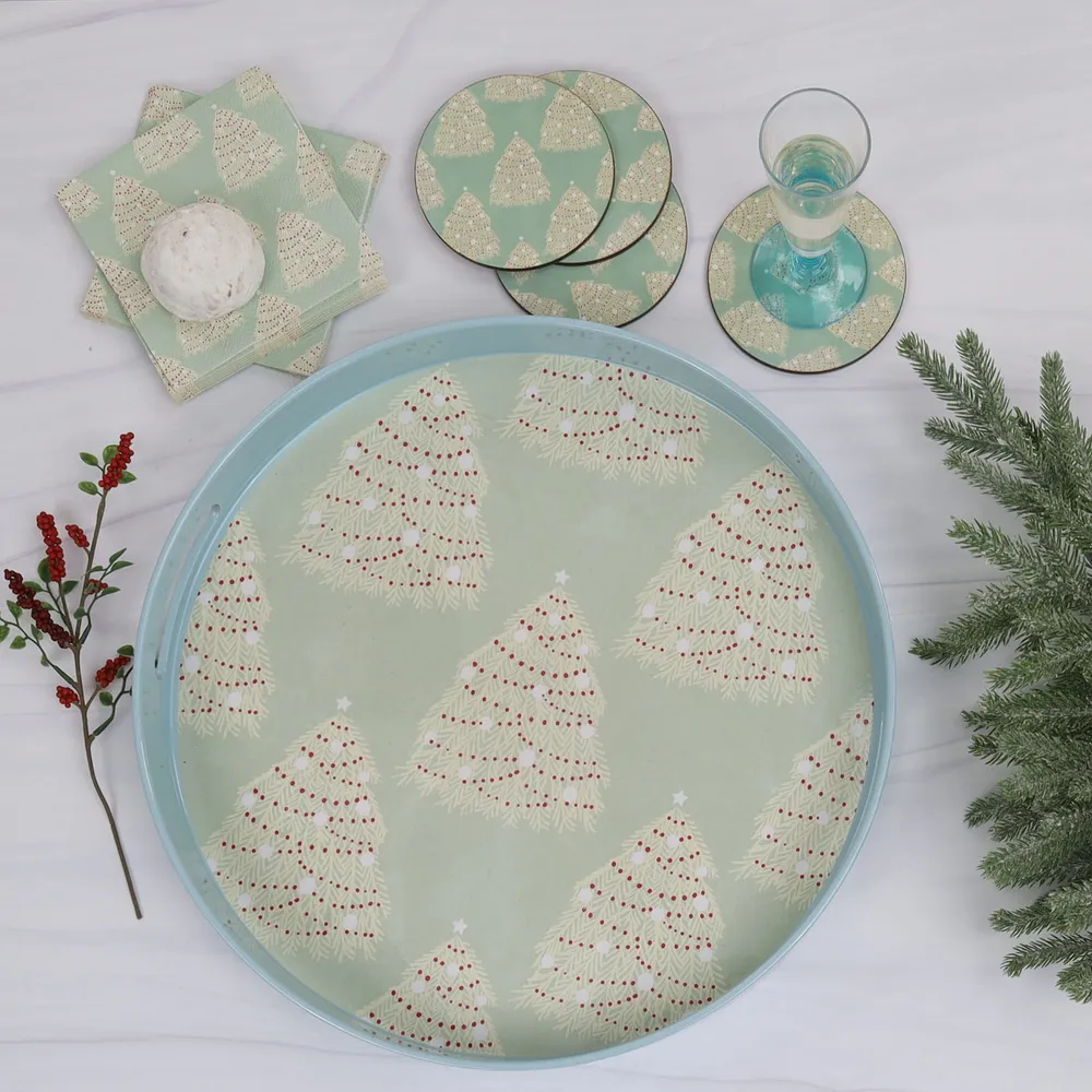 Fir Tree Paper Cocktail Napkins (Pack of 25)