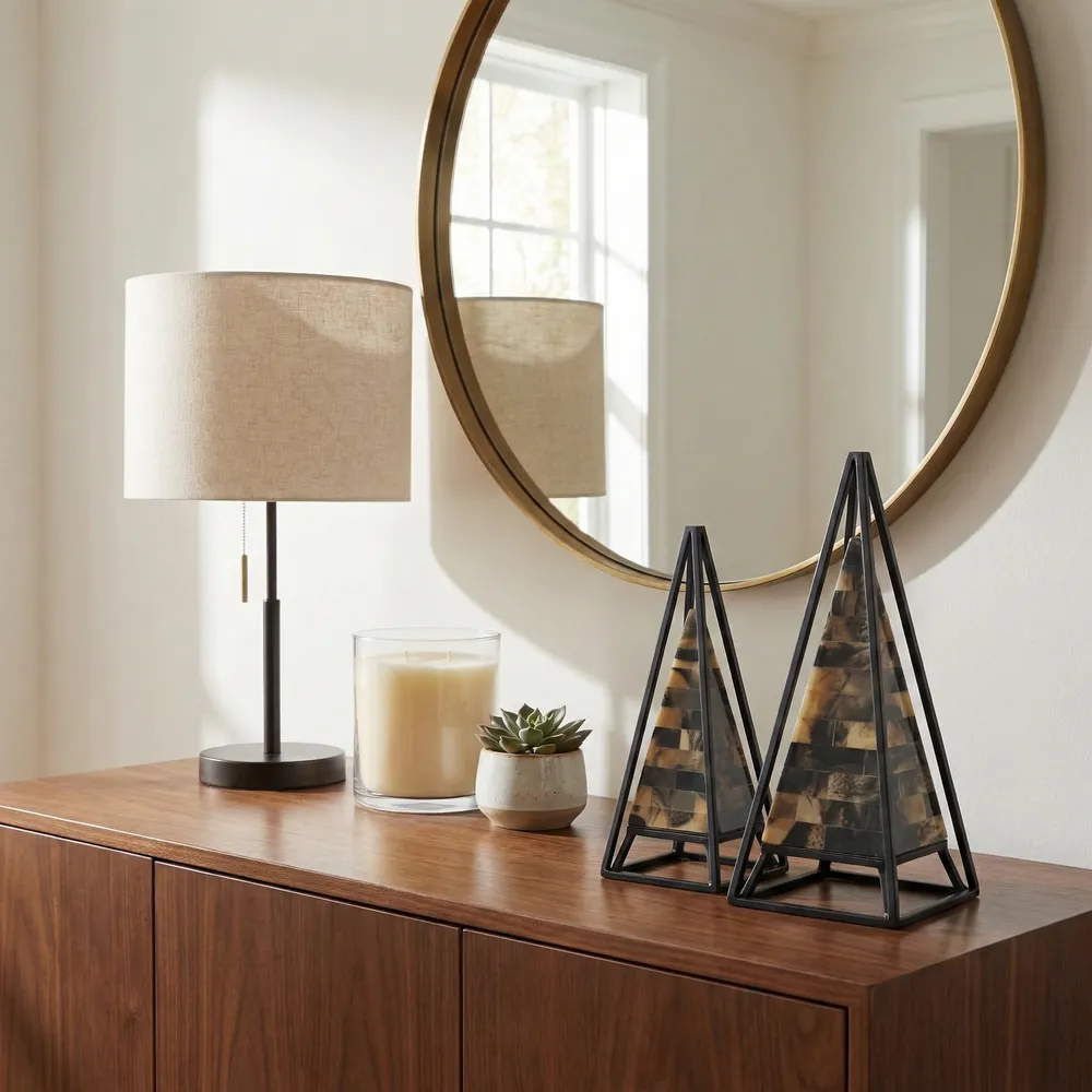 ZANEPARK SET OF 2 TAN DECOR 13 (IN)