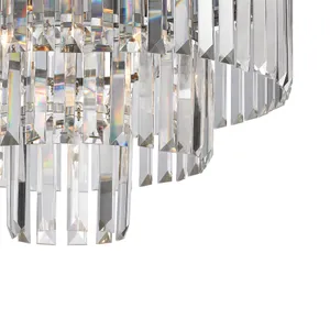 Palacial 19'' Wide 3-Light Semi Flush Mount - Polished Chrome 4
