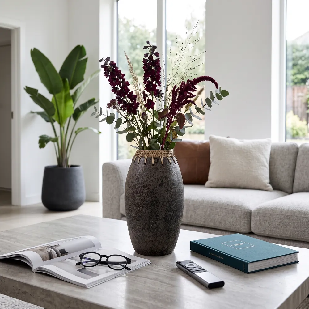 BYRONHOLM BLACK VASE 13 (IN)
