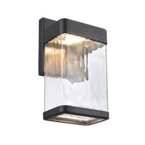 Cornice 9.75'' High Integrated LED Outdoor Sconce - Charcoal Black 5