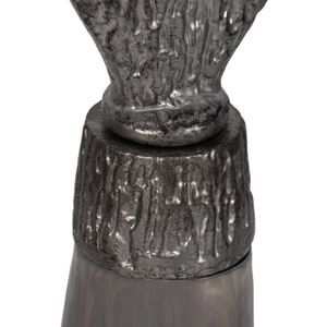 CLARAHAM SET OF 3 GRAY GLASS VASES 22 (IN) 7