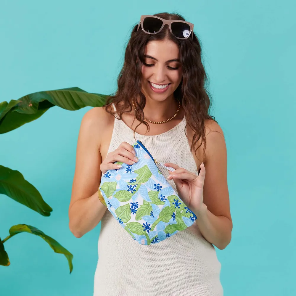Tropicana Medium Essential Canvas Pouch