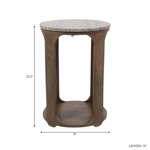 DASHHAVEN BROWN TABLE 23 (IN) 8