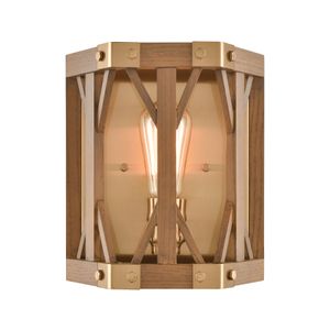 Structure 10'' High 1-Light Sconce - Medium Oak 1