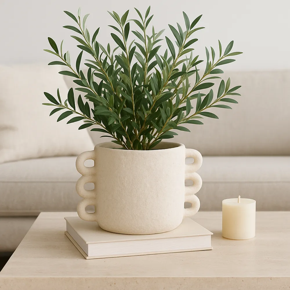 ARLOWHAVEN WHITE PLANTER 7 (IN)