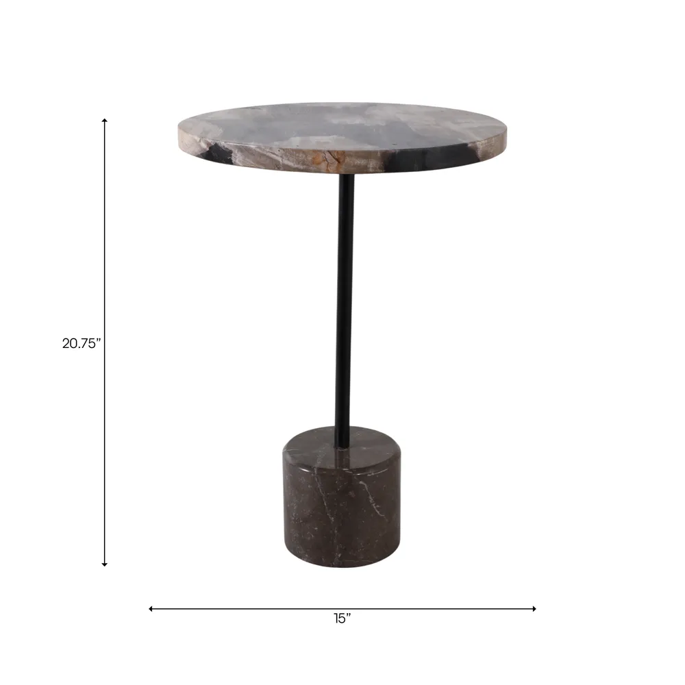 BYRONPORT BLACK TABLE 21 (IN)