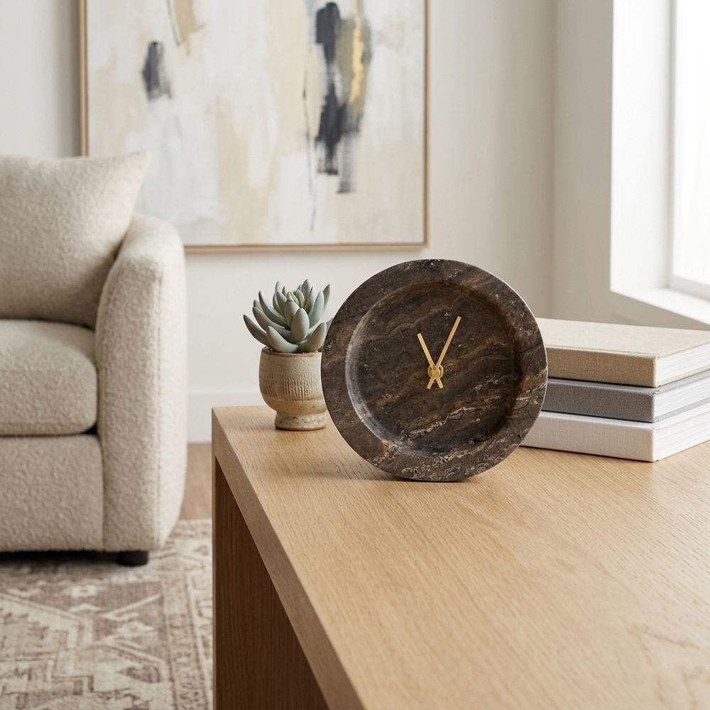 ANTONMORE TAN CLOCK 6 (IN)