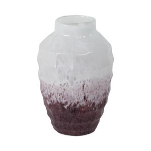 BRAMHOLM PINK GLASS VASE 12 (IN) 4