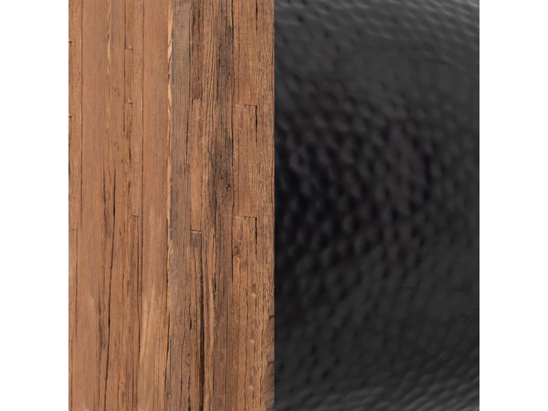 Duskan Storage Side Table Natural & Black 7