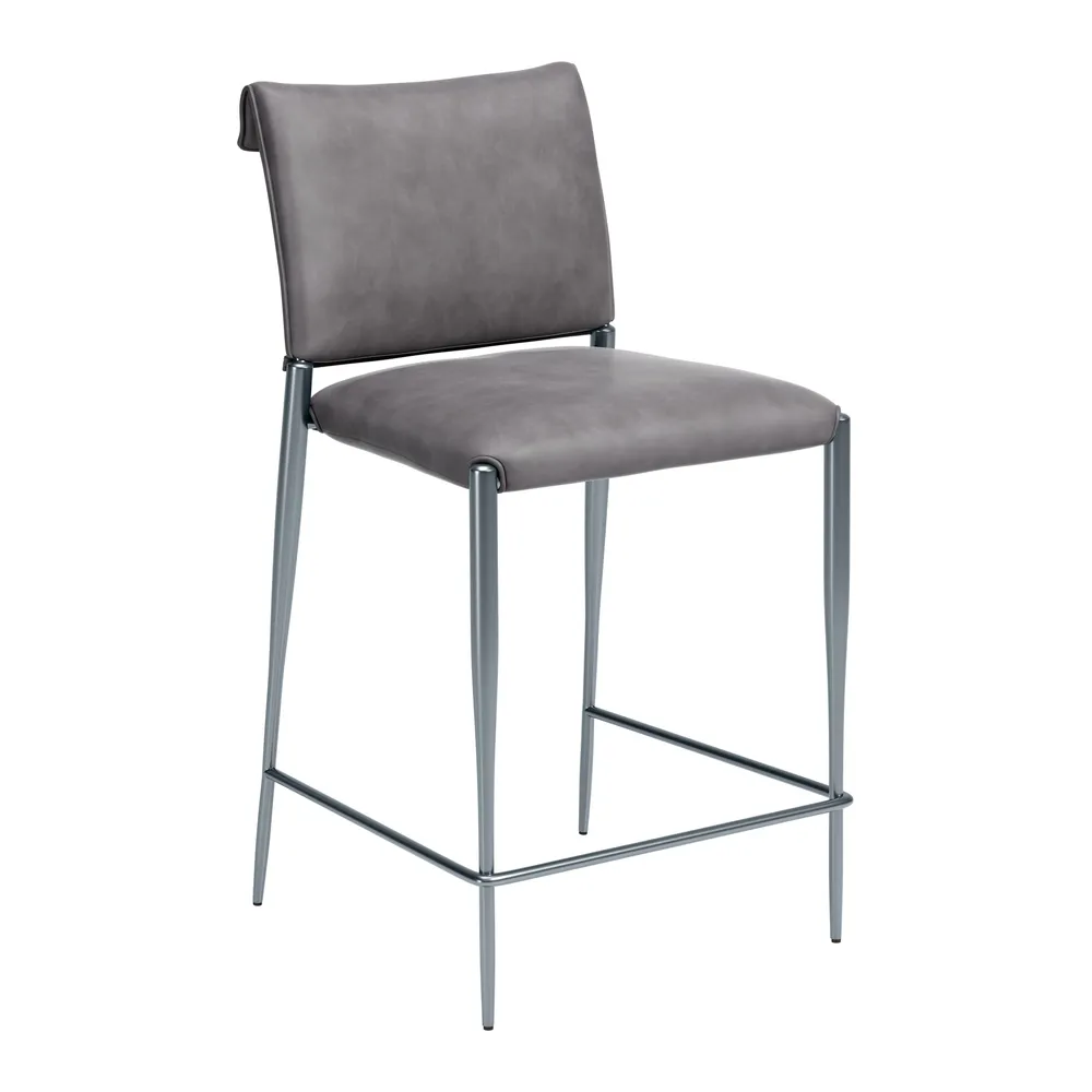 Freesia Counter Stool Charcoal Gray