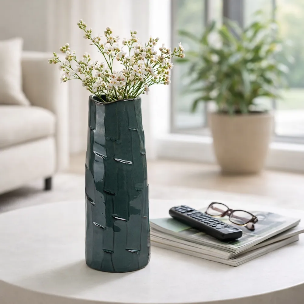 GLOVERDALE BLUE VASE 14 (IN)
