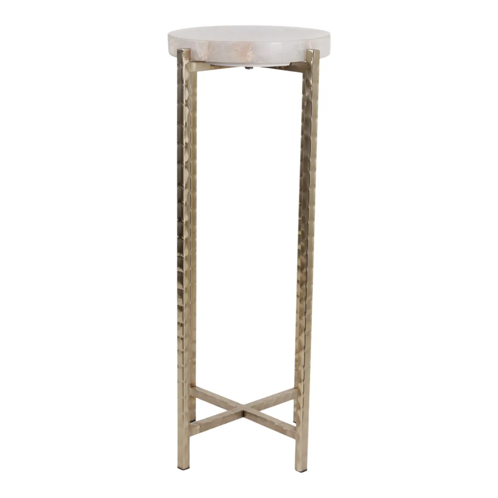 DUNEROSE WHITE TABLE 27 (IN)