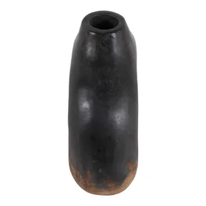 HANKPORT BLACK VASE 10 (IN) 7