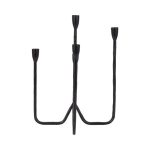 CLARAFIELD BLACK CANDLE HOLDER 17 (IN) 5
