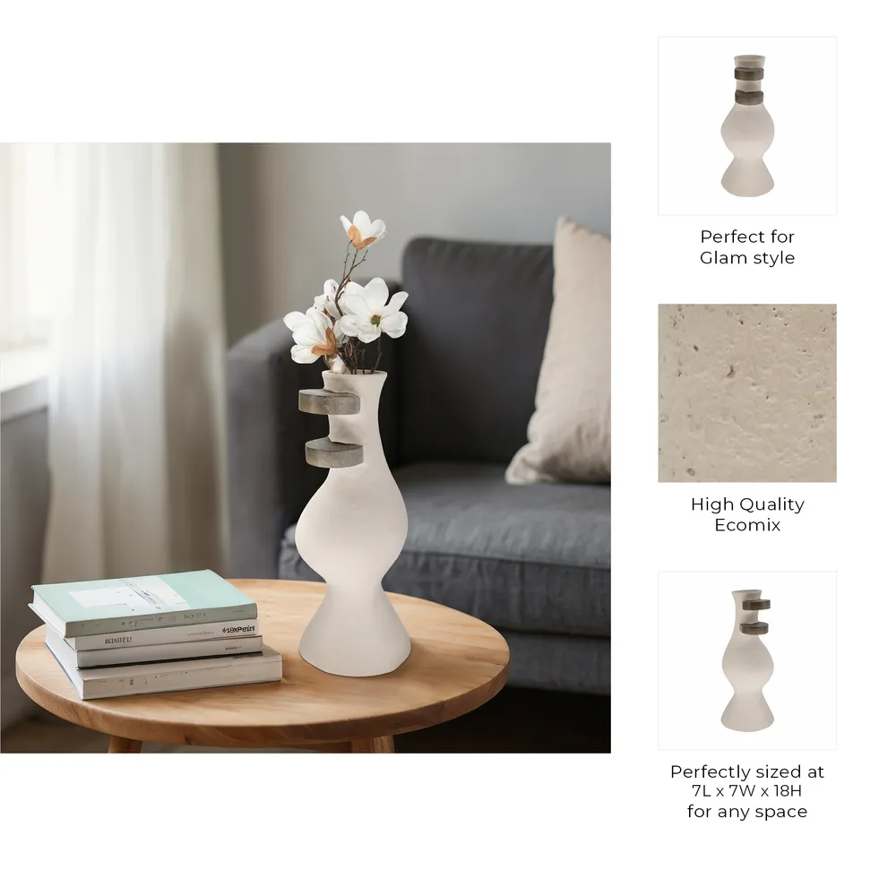ROMANDALE IVORY VASE 18 (IN)